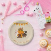 Herfst Autumn Chihuahua Thanksgiving Papieren Bord (Feest)