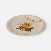 Herfst Autumn Chihuahua Thanksgiving Papieren Bord (Gekanteld)