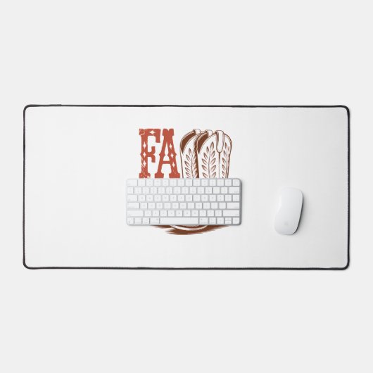 Herfst Autumn Cowgirl Pumpkin Bureaumat (Keyboard & Muis)