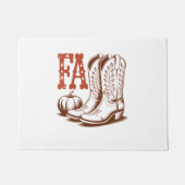 Herfst Autumn Cowgirl Pumpkin Deurmat (Voorkant)