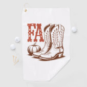 Herfst Autumn Cowgirl Pumpkin Golfhanddoek (Insitu)