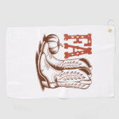 Herfst Autumn Cowgirl Pumpkin Golfhanddoek (Horizontaal)