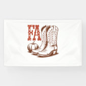 Herfst Autumn Cowgirl Pumpkin Spandoek (Horizontaal)