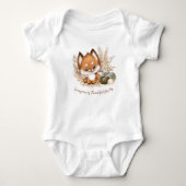 Herfst Autumn Cute Little Baby Fox Baby Bodysuit (Voorkant)