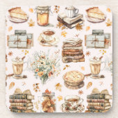 Herfst Autumn Favoriete Essentiële Esthetische Pat Bier Onderzetter (Voorkant)