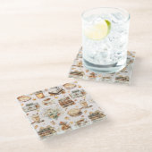 Herfst Autumn Favoriete Essentiële Esthetische Pat Glazen Onderzetter (Schuin)