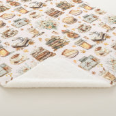 Herfst Autumn Favoriete Essentiële Esthetische Pat Sherpa Deken (3/4)