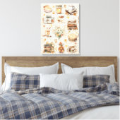 Herfst Autumn Favorites Essentials Esthetisch Canvas Afdruk (Insitu (Slaapkamer))