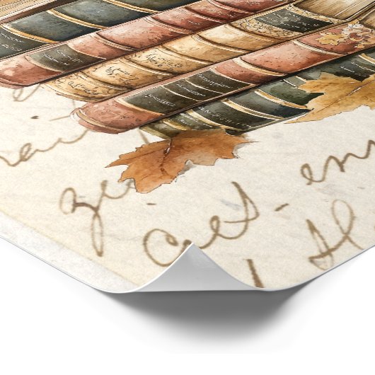 Herfst Autumn Favorites Essentials Esthetisch Poster (Hoek)