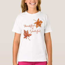 Herfst Autumn Foliage Thanksgiving Girl's T-shirt