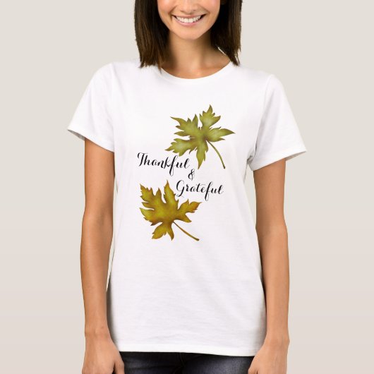 Herfst Autumn Foliage Thanksgiving Vrouwen T-shirt (Voorkant)