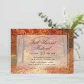 Herfst Autumn Harvest Festival Uitnodiging (Staand voorkant)