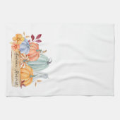 Herfst Autumn Harvest Green Pumpkins Theedoek (Horizontaal)