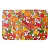 Herfst Autumn Harvest Pattern Badmat (Voorkant)