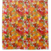 Herfst Autumn Harvest Pattern Douchegordijn (Voorkant)