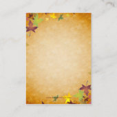 Herfst Autumn Harvest Thanksgiving Table Plaatskaa Plaatskaartje (Achterkant)