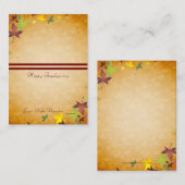 Herfst Autumn Harvest Thanksgiving Table Plaatskaa Plaatskaartje (Voorkant / Achterkant)