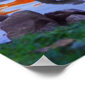 Herfst Autumn Lake Reflections van Swans in Love Poster (Hoek)