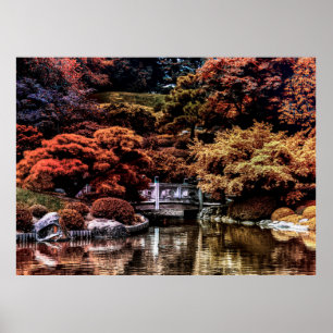 Herfst Autumn Landscape Foto van Park Poster