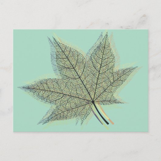 Herfst Autumn Leaf Briefkaart (Voorkant)