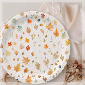 Herfst Autumn Leaf | Papieren Bordje