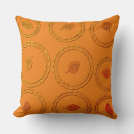 Herfst Autumn Leaf Pattern Pillow Kussen