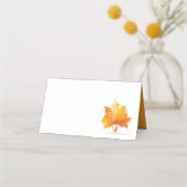 Herfst Autumn Leaf | Thanksgiving Thema Plaatskaartje (Voorkant)