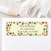 Herfst Autumn Leaves Adresetiketten Etiket (Insitu)