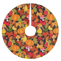 Herfst Autumn Leaves en Toadstools Patterned