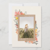 Herfst Autumn Leaves Foliage Weduwfoto Save The Date (Voorkant)