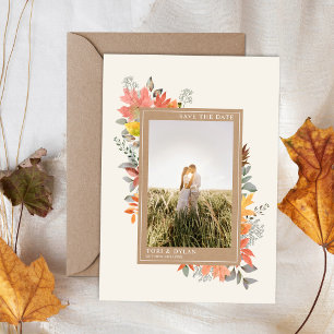 Herfst Autumn Leaves Foliage Weduwfoto Save The Date
