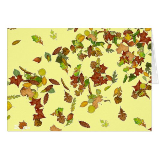 HERFST/AUTUMN LEAVES, geel (Voorkant Horizontaal)