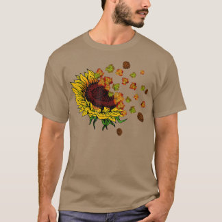 Herfst Autumn Leaves Gezegde Sunflower Lover Gifts T-shirt