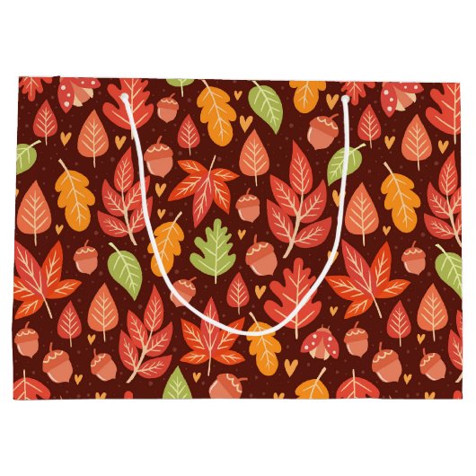 Herfst Autumn Leaves Groot Cadeauzakje (Achterkant)