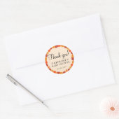 Herfst Autumn Leaves Halloween Baby shower Bedankt Ronde Sticker (Envelop)