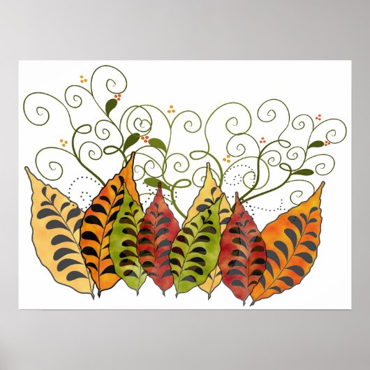 Herfst Autumn Leaves Poster (Voorkant)