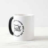 Herfst - Autumn Leaves - Pumpkin Spice Magische Mok (Voorkant links)