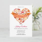 Herfst | Autumn Leaves | Pumpkins Birthday Party Kaart (Staand voorkant)