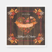 Herfst Autumn Leaves Pumpkins Herfst in Liefde | N Servet (Voorkant)