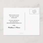 Herfst Autumn Leaves Rustic Wedding Save The Date Aankondigingskaart (Achterkant)