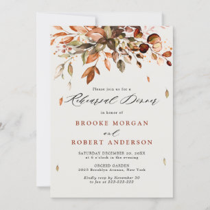 Herfst Autumn Leaves Rustiek Country Repetial Dinn Kaart