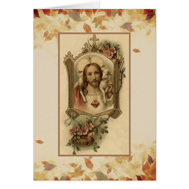 Herfst Autumn Leaves Sacred Heart van Jezus (Voorkant)