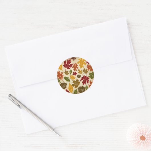 Herfst Autumn Leaves Seal Sticker (Envelop)