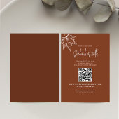 Herfst Autumn Leaves Wedding RSVP QR-code