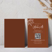 Herfst Autumn Leaves Wedding RSVP QR-code