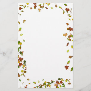 HERFST / AUTUMN LEAVES, wit Briefpapier