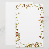 HERFST / AUTUMN LEAVES, wit Briefpapier (Voorkant / Achterkant)