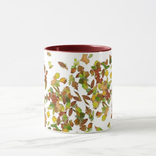 HERFST / AUTUMN LEAVES, wit Mok (Midden)