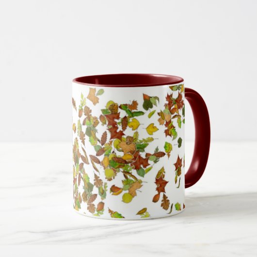 HERFST / AUTUMN LEAVES, wit Mok (Voorkant rechts)