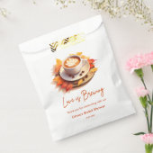 Herfst Autumn Love is het brouwen van koffie Vrijg Bedankzakje (Gezegeld)